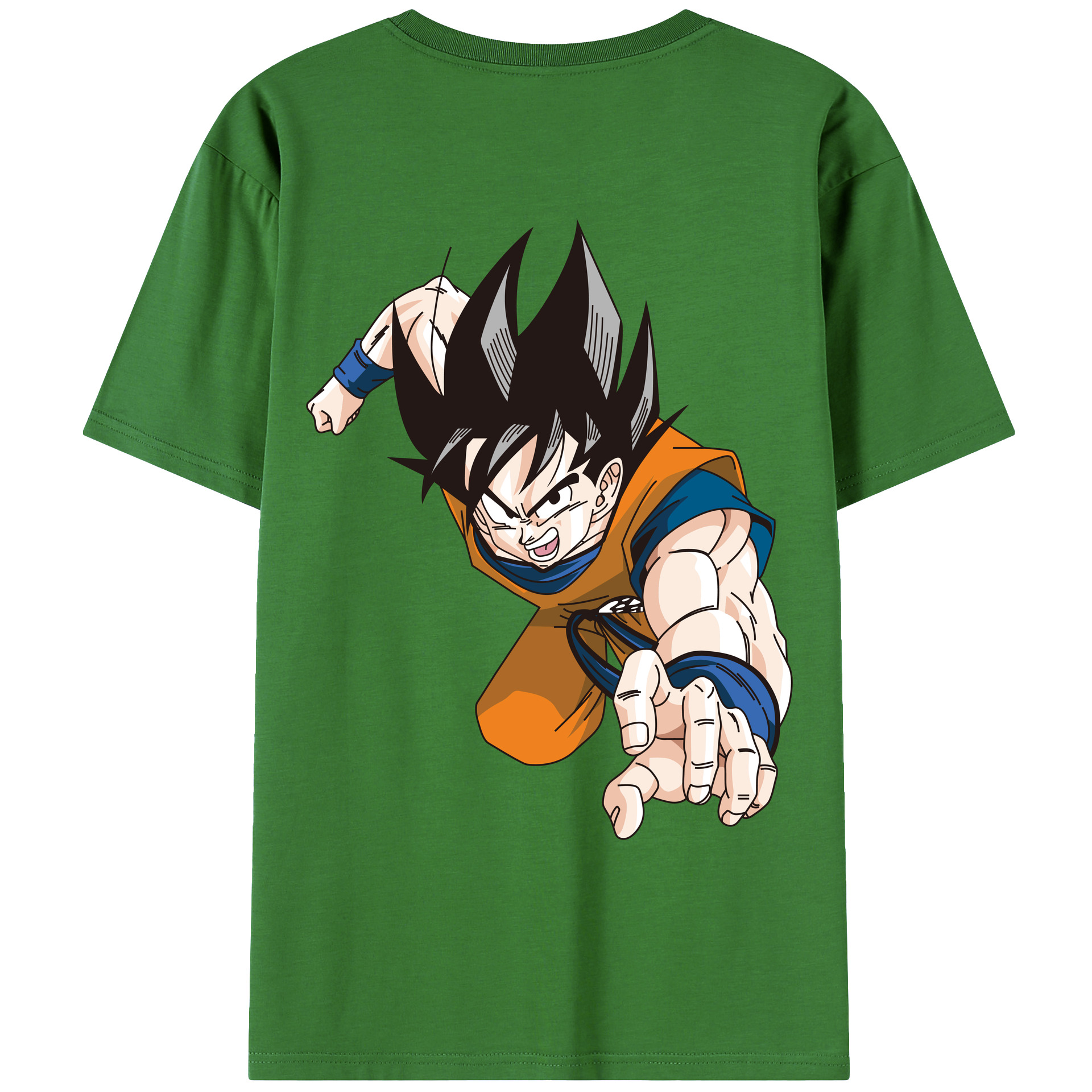 （画像用） ドラゴンボール 孫悟空（そん ごくう）Son Goku カカロット DRAGON BALL Kakarotto レディース半袖Tシャツ(バックプリント)